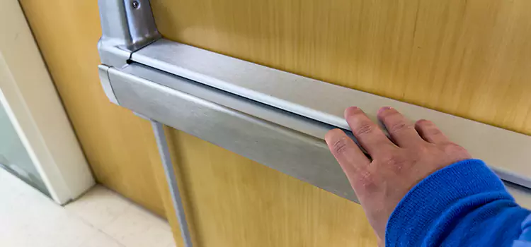 Installing a Push Bar on a Door Maple Grove